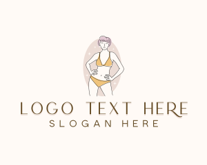 Bikini - Swimwear Bikini Model logo design