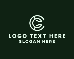 Line - Professional Business Letter C logo design