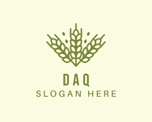 Organic Wheat Farming Logo