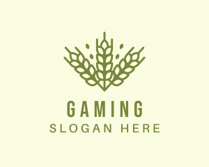 Organic Wheat Farming Logo