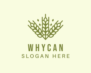 Organic Wheat Farming Logo