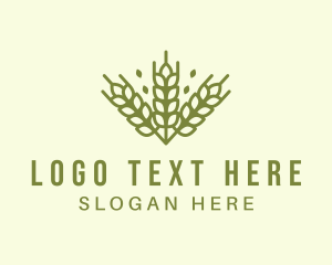 Farm - Organic Wheat Farming logo design