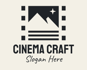 Filmmaking - Film Reel Scenery logo design