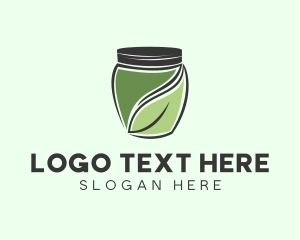 Fermented - Fermented Leaf Jar logo design
