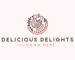 Chicken Dining Cuisine logo design