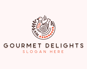 Chicken Dining Cuisine logo design