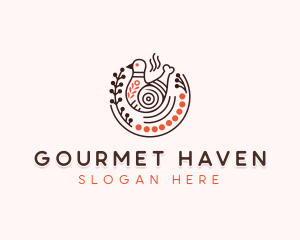 Chicken Dining Cuisine logo design