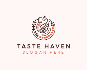 Chicken Dining Cuisine logo design