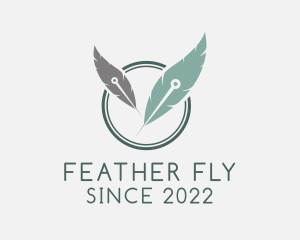 Dry Needling Feather logo design