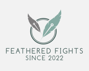 Dry Needling Feather logo design