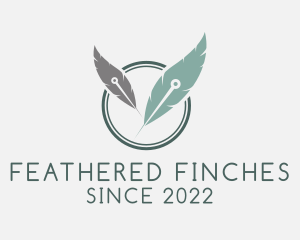 Dry Needling Feather logo design