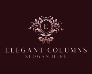 Elegant Floral Wedding logo design