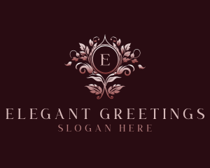 Elegant Floral Wedding logo design