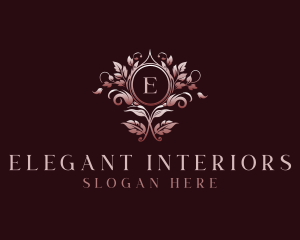 Elegant Floral Wedding logo design