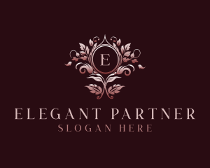 Elegant Floral Wedding logo design