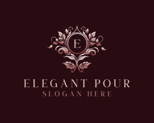 Elegant Floral Wedding logo design