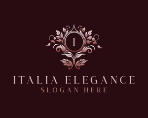 Elegant Floral Wedding logo design