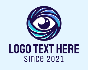 Eye Care - Round Optical Eye logo design