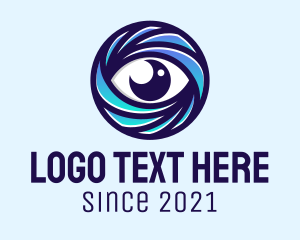 Visual - Round Optical Eye logo design