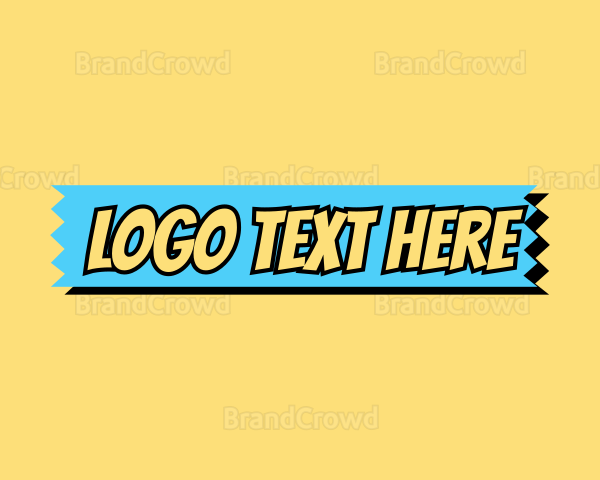 Cartoon Comic Strip Logo