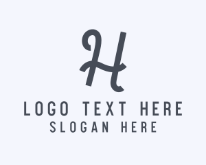 Letter H - Cafe Restaurant Brand logo design