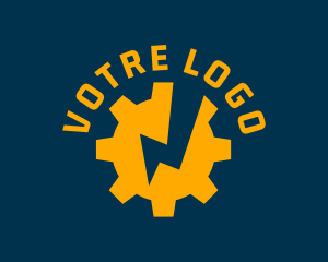 Electric Machinery Cogwheel  logo design
