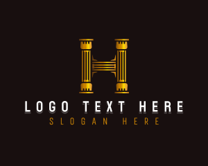 Pillar Consulting Letter H logo design