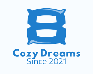 Bedding - Blue Pillow Number 8 logo design