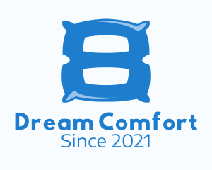 Pillow - Blue Pillow Number 8 logo design