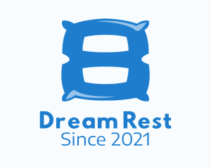 Mattress - Blue Pillow Number 8 logo design
