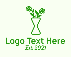 Decoration - Minimalist Flower Vase logo design