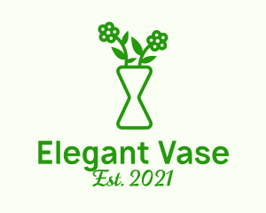 Vase - Minimalist Flower Vase logo design