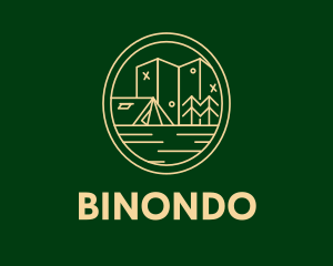 Minimalist Camping Site  Logo