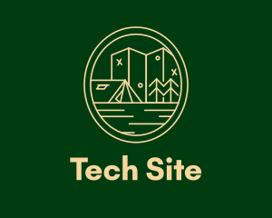 Site - Minimalist Camping Site logo design