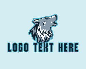 Video Game - Wolf Animal Gamer logo design