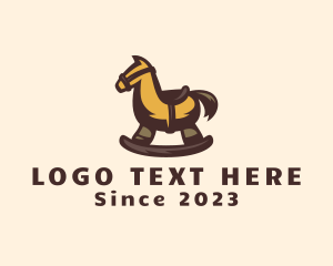 Antique Shop - Children Toy Horse logo design