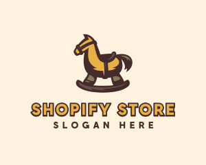 Children Toy Horse logo design