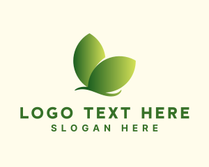 Insect - Organic Leaf Butterfly logo design