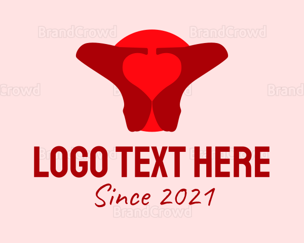 Red High Heel Shoes Logo