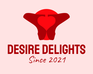 Lust - Red High Heel Shoes logo design
