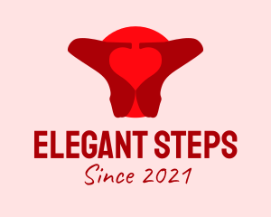 Red High Heel Shoes logo design