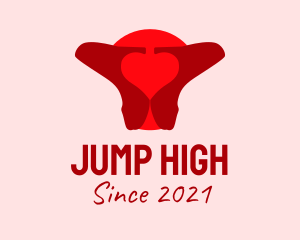 Red High Heel Shoes logo design