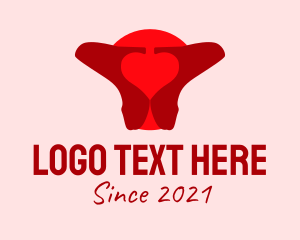 Sex - Red High Heel Shoes logo design