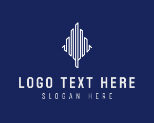 Company - Zigzag Minimalist Building logo design