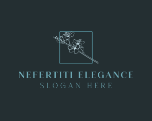 Elegant Flower Cosmetics logo design