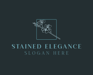 Elegant Flower Cosmetics logo design