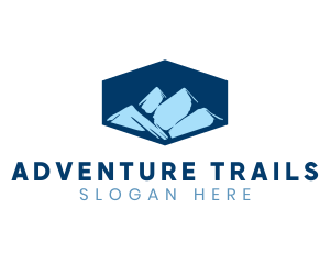 Adventure Mountain Peak logo design