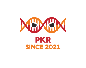 Proton - DNA Strand Eye logo design