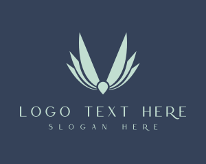 Guild Emblem - Modern Eagle Wings Letter V logo design