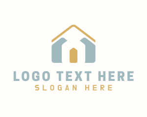 House - Town House Roof logo design